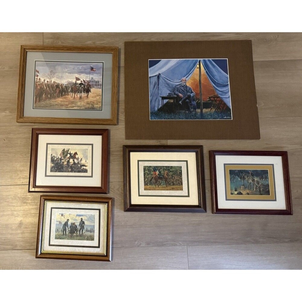 Mort Kunstler Civil War Print Lot General Robert E. Lee Jackson Set Of 6 Horses
